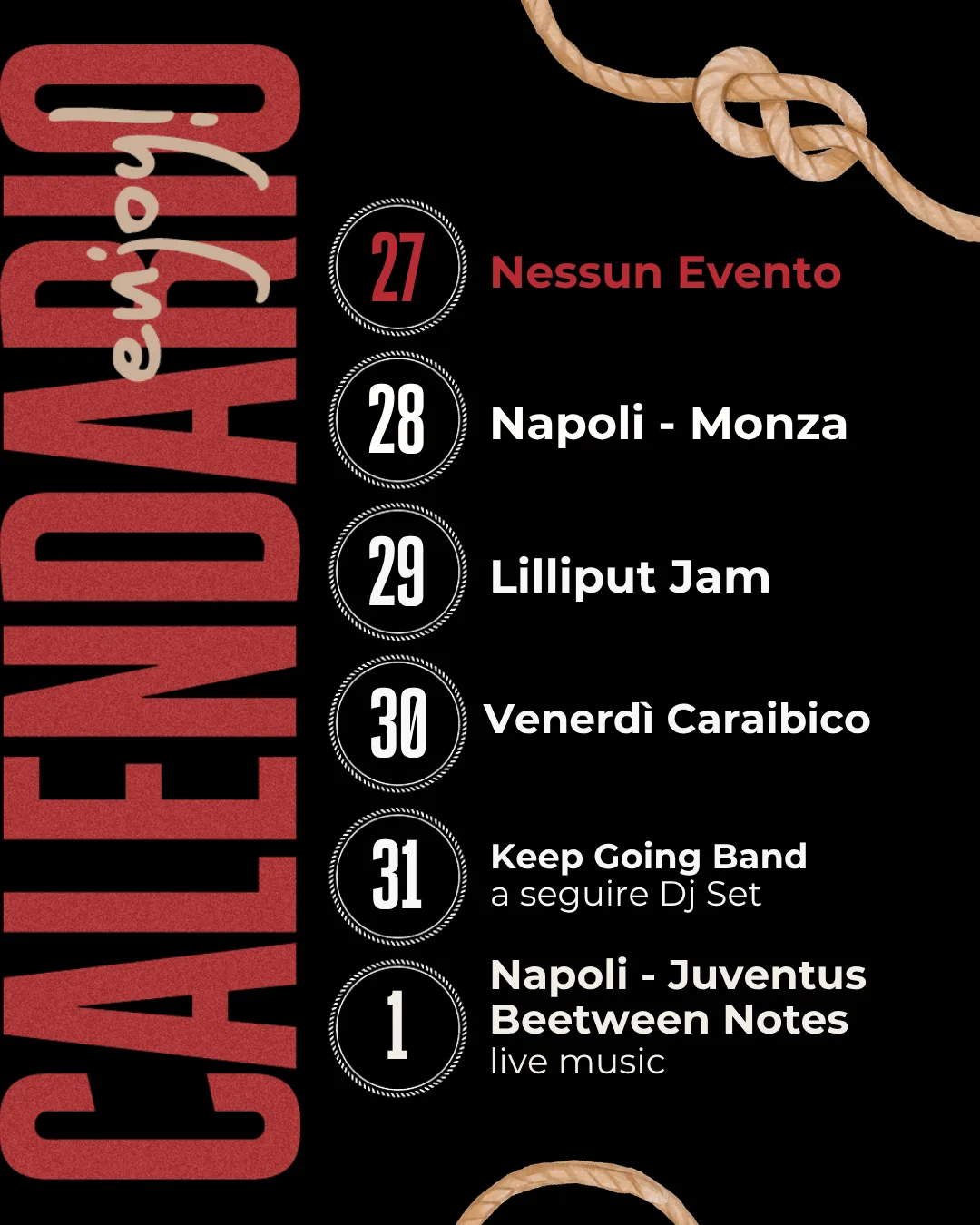 Eventi e avvisi settimanali