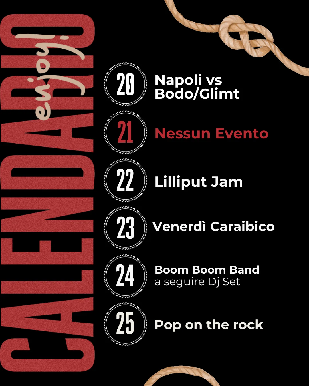Eventi e avvisi settimanali